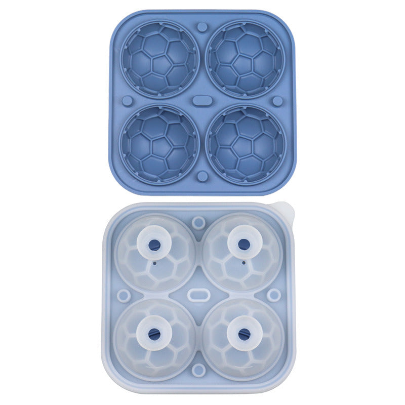 🔥 Silikon Eisballform in Fußballform – perfekte Eiswürfel für Sommerdrinks 🧊⚽✨