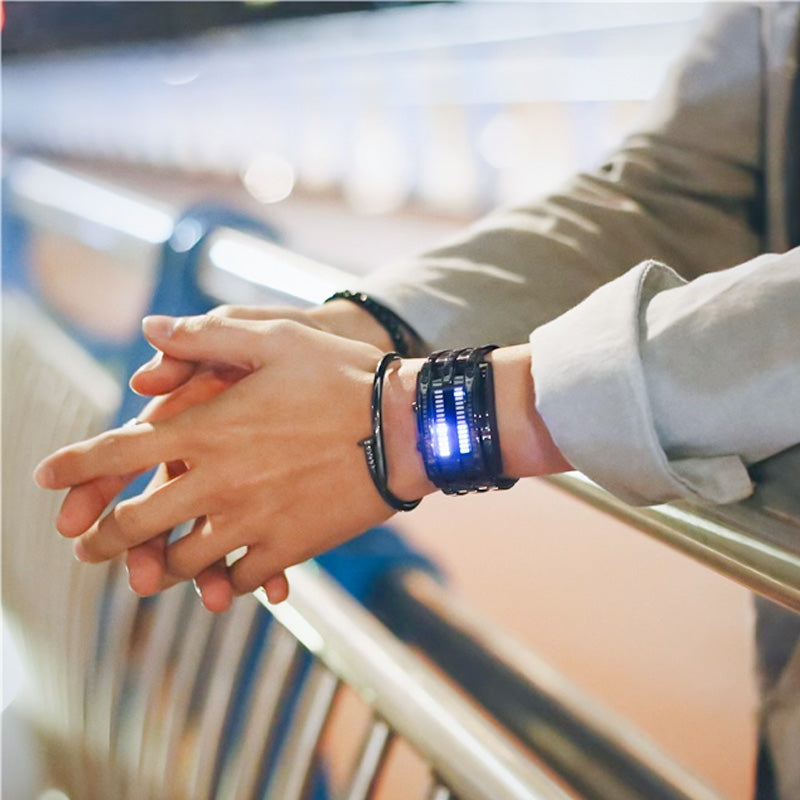 ⌚ LIMITED-TIME 50% RABATT! ✨ Herren Binary-Uhr – LED, Wasserdicht, Modern, Leicht ✨