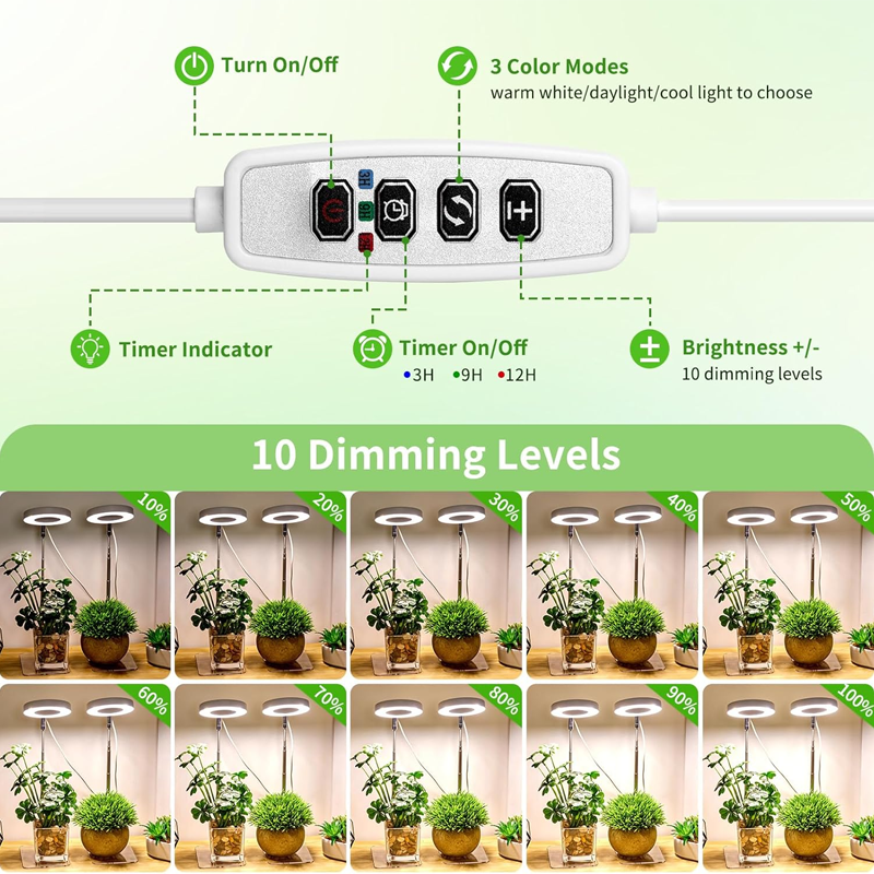 Gluschwein - 🔥Solange der Vorrat reicht 40 % Rabatt!🎉LED-Engelsring-Pflanzenwachstumslampe