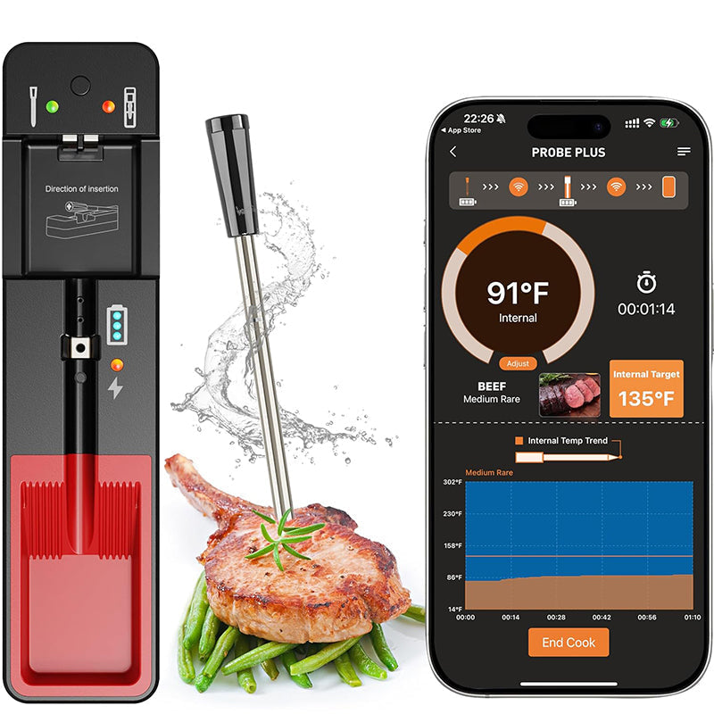 🔥Solange der Vorrat reicht 40 % Rabatt!🎉Intelligentes Bluetooth-Fleischthermometer