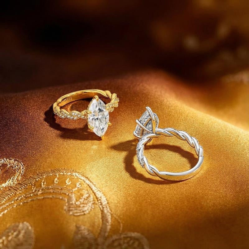 🔥Solange der Vorrat reicht 40 % Rabatt!🎉Eleganter Ring mit funkelnden Zirkonia-Steinen