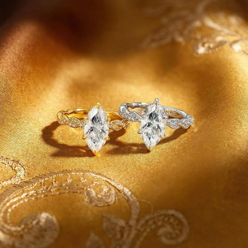 🔥Solange der Vorrat reicht 40 % Rabatt!🎉Eleganter Ring mit funkelnden Zirkonia-Steinen