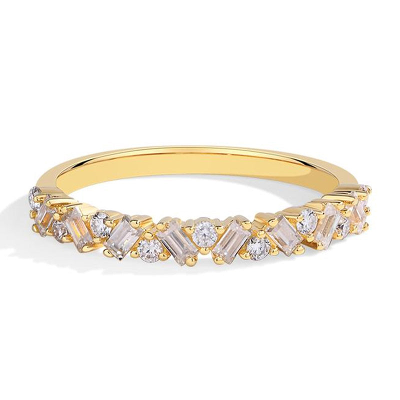 🔥Solange der Vorrat reicht 40 % Rabatt!🎉Eleganter Ring mit funkelnden Zirkonia-Steinen