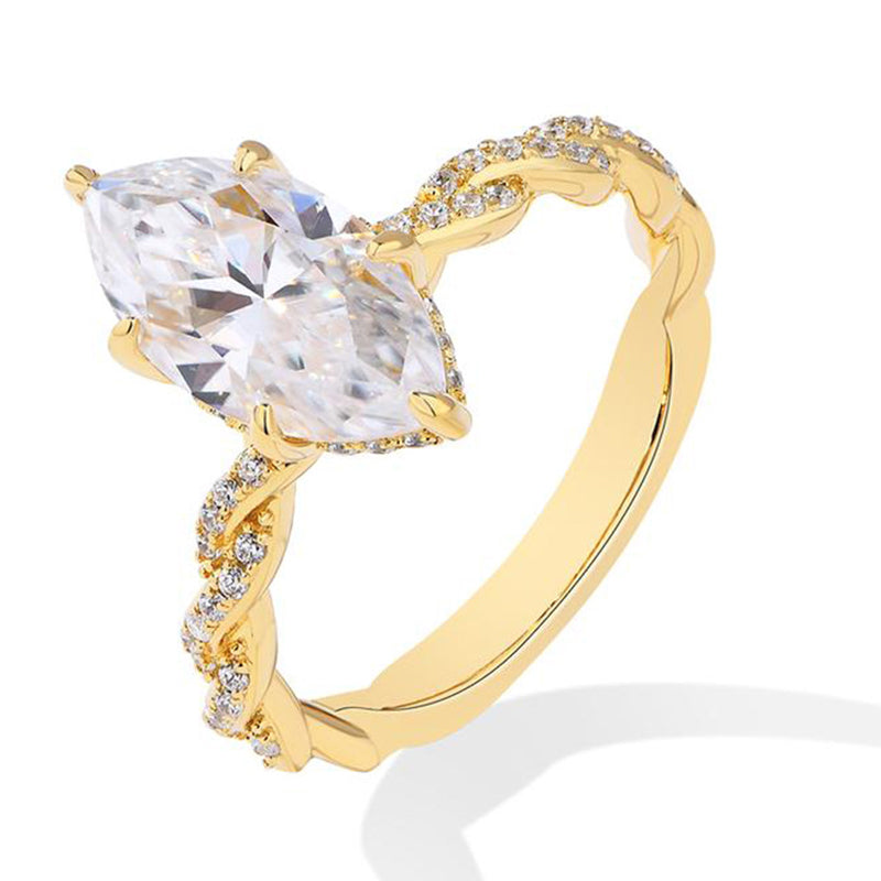 🔥Solange der Vorrat reicht 40 % Rabatt!🎉Eleganter Ring mit funkelnden Zirkonia-Steinen
