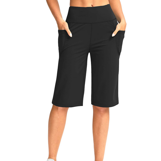 Gluschwein - ⏰Letzter Tag im Angebot: 49% Rabatt! 🔥👖 Damen-Yoga-Shorts mit hohem Bund und Taschen