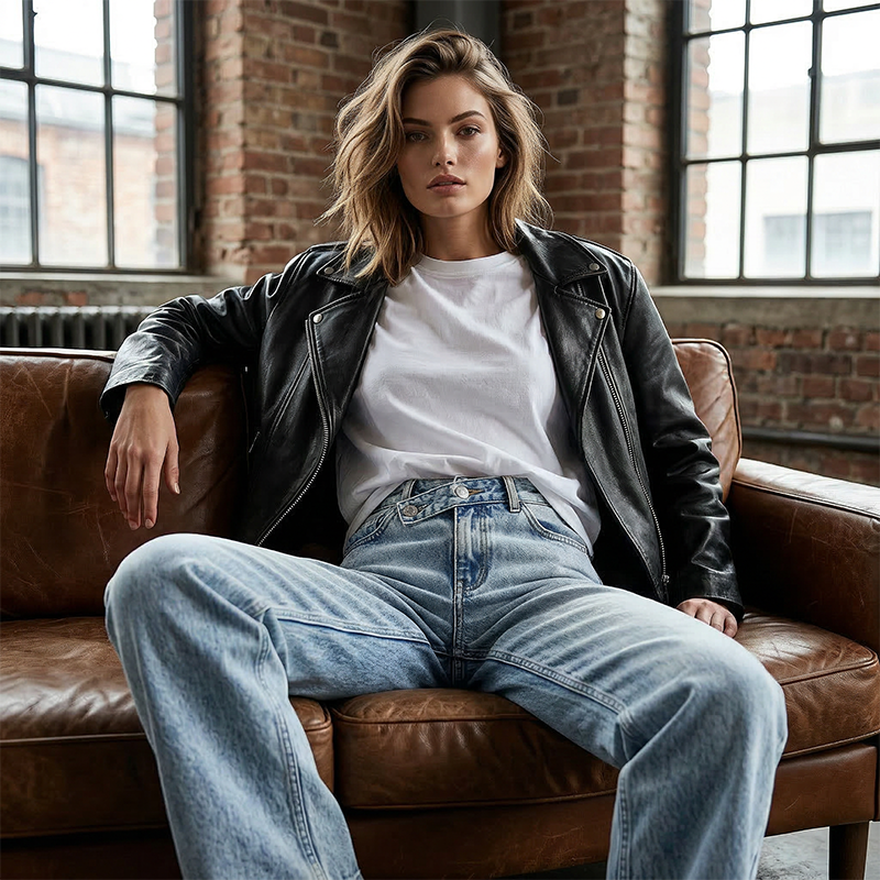 🌿 Zeitlich begrenzter 49%-Rabatt Geschenk 💕👖 Women's Asymmetrical Waist Straight-Leg Jeans