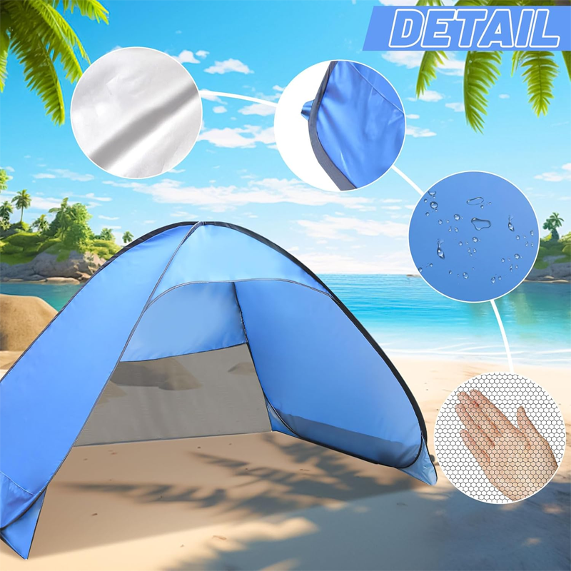 Gluschwein - 🔥Solange der Vorrat reicht 40 % Rabatt!🎉Sofort aufstellbares Strandzelt mit UV-Schutz