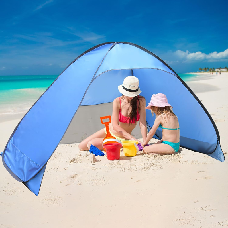 Gluschwein - 🔥Solange der Vorrat reicht 40 % Rabatt!🎉Sofort aufstellbares Strandzelt mit UV-Schutz