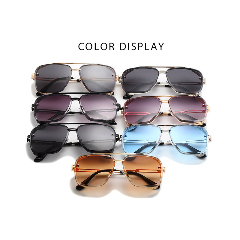 🔥Solange der Vorrat reicht 40 % Rabatt!🎉Steampunk-Sonnenbrille mit eckigem Rahmen
