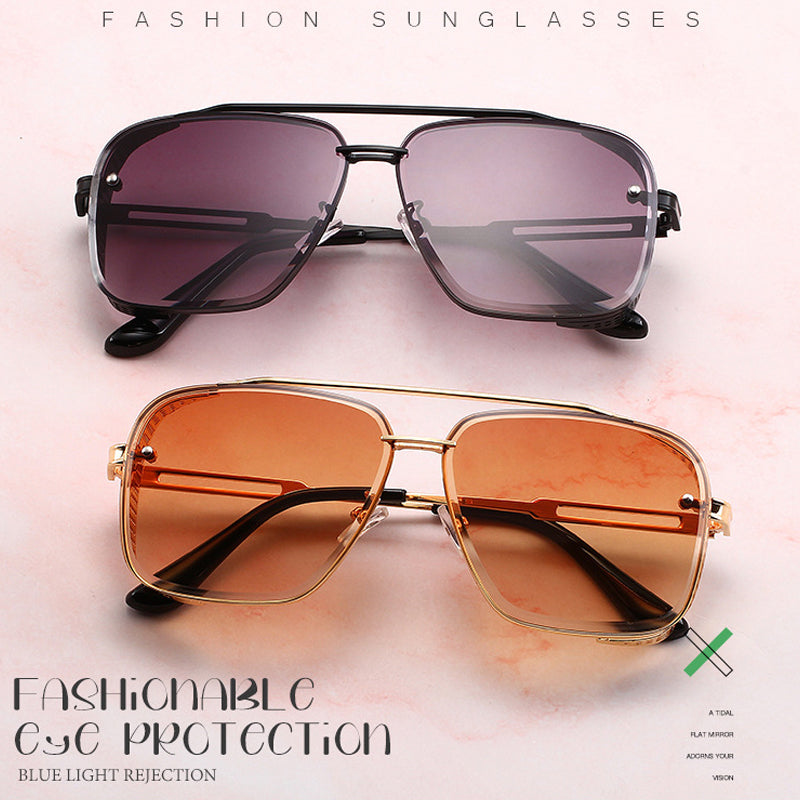 🔥Solange der Vorrat reicht 40 % Rabatt!🎉Steampunk-Sonnenbrille mit eckigem Rahmen