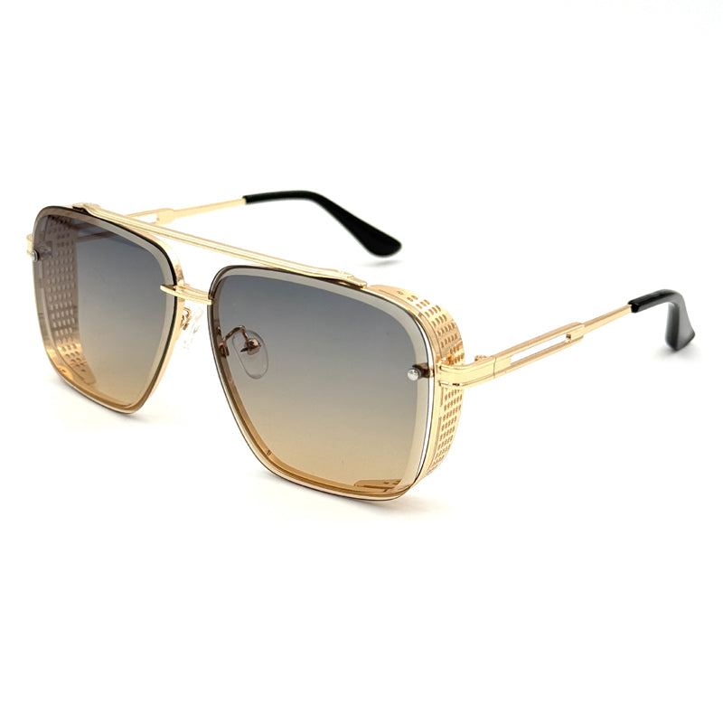 🔥Solange der Vorrat reicht 40 % Rabatt!🎉Steampunk-Sonnenbrille mit eckigem Rahmen
