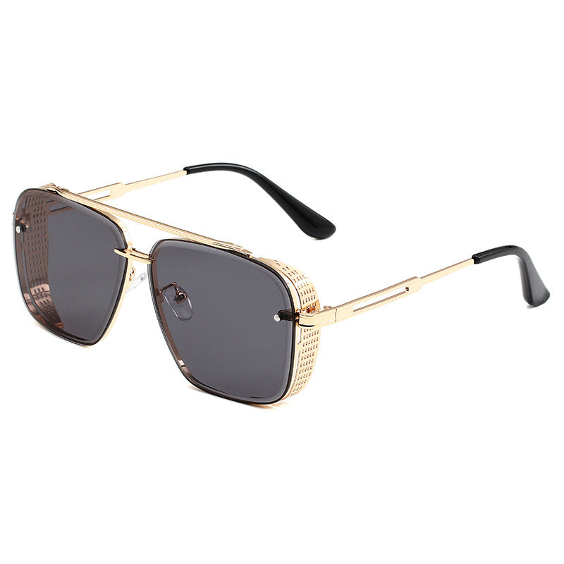 🔥Solange der Vorrat reicht 40 % Rabatt!🎉Steampunk-Sonnenbrille mit eckigem Rahmen