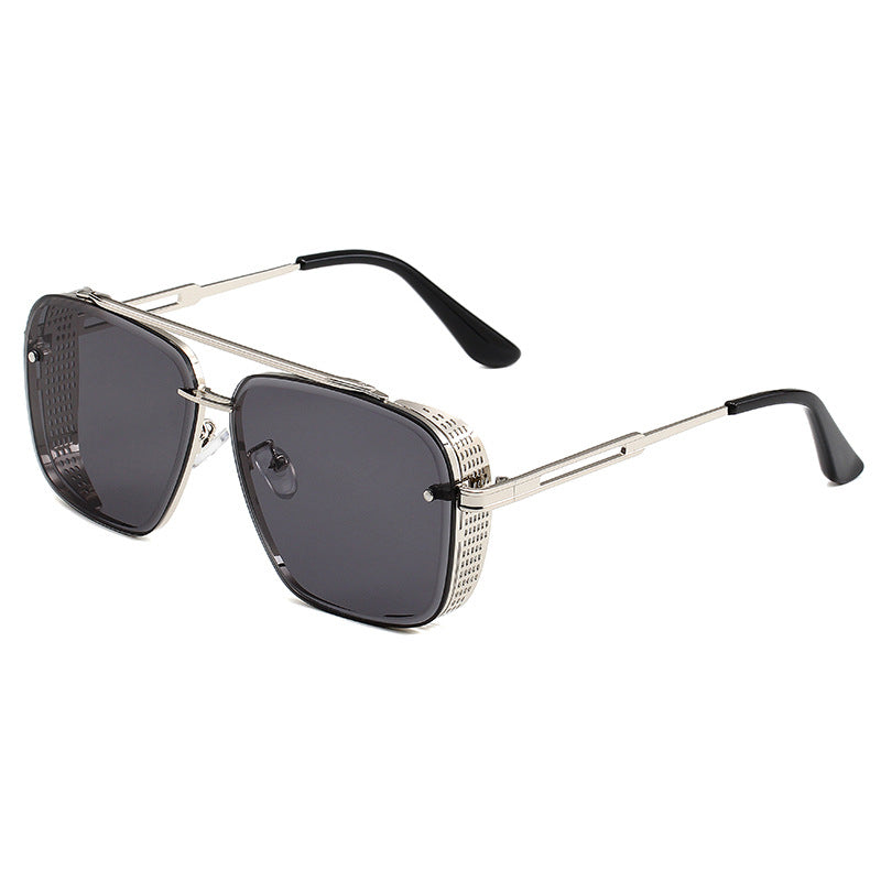 🔥Solange der Vorrat reicht 40 % Rabatt!🎉Steampunk-Sonnenbrille mit eckigem Rahmen