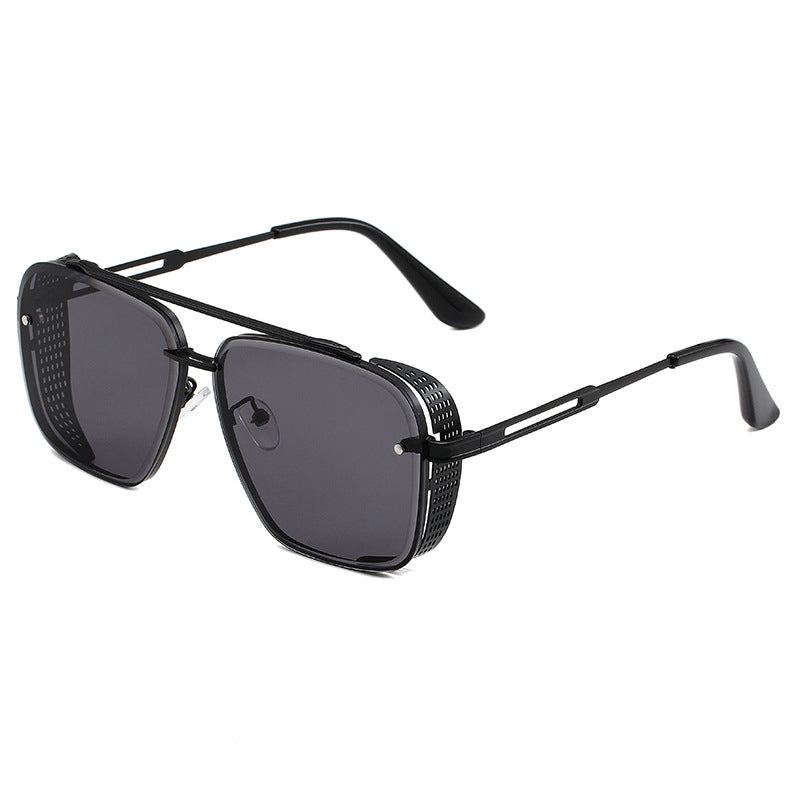 🔥Solange der Vorrat reicht 40 % Rabatt!🎉Steampunk-Sonnenbrille mit eckigem Rahmen