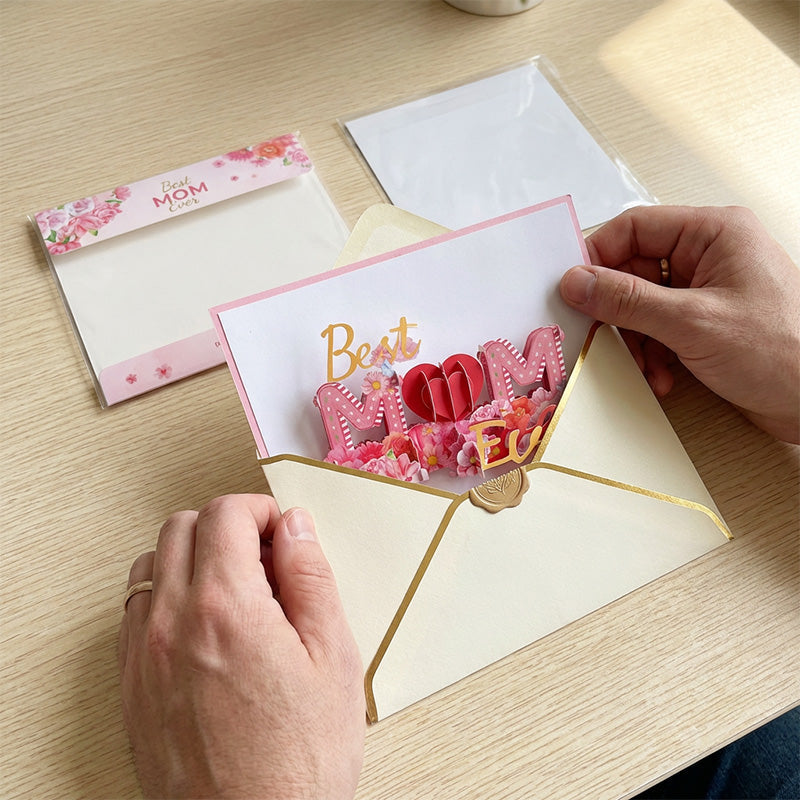 3D-Pop-Up-Karte „Beste Mutter aller Zeiten“