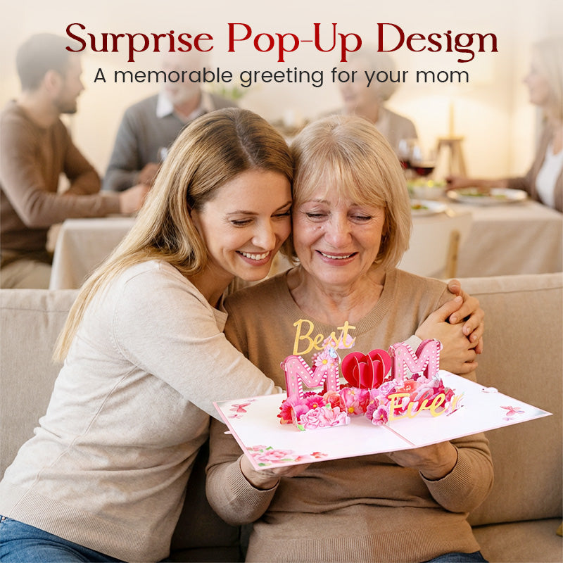 3D-Pop-Up-Karte „Beste Mutter aller Zeiten“