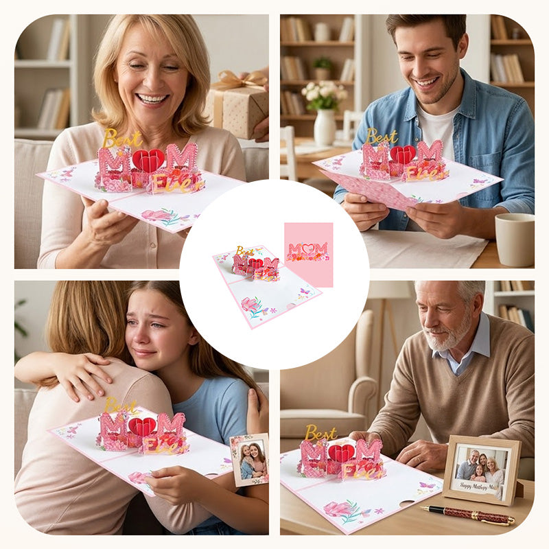 3D-Pop-Up-Karte „Beste Mutter aller Zeiten“