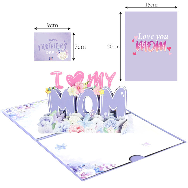 3D-Pop-Up-Karte „Beste Mutter aller Zeiten“