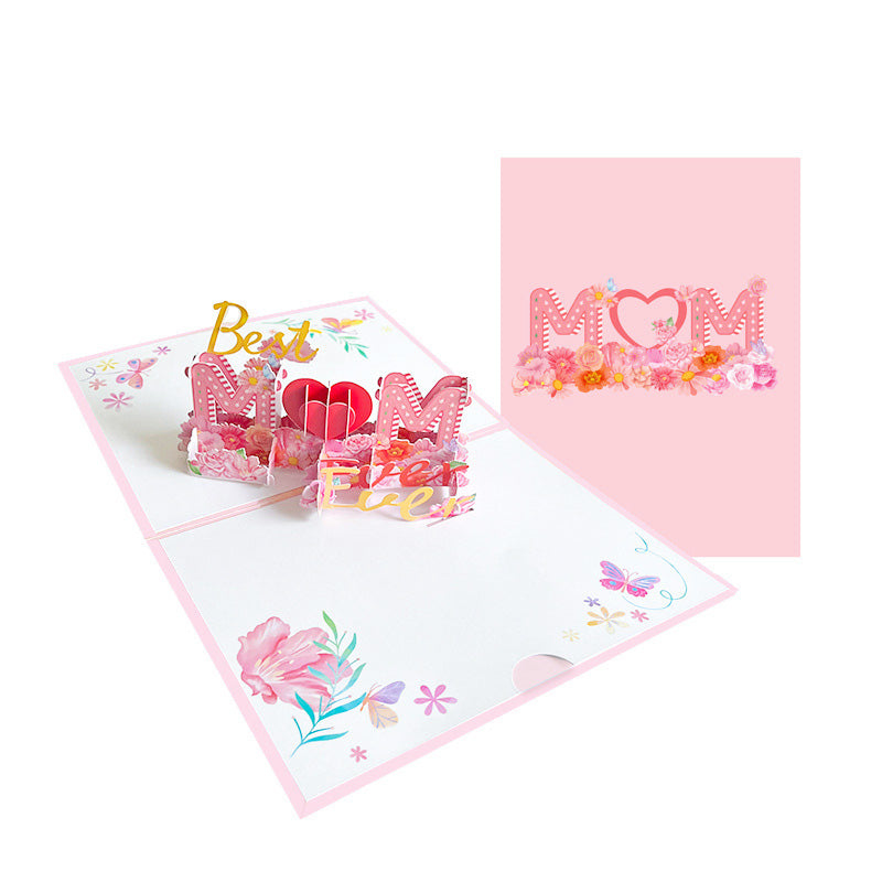 3D-Pop-Up-Karte „Beste Mutter aller Zeiten“