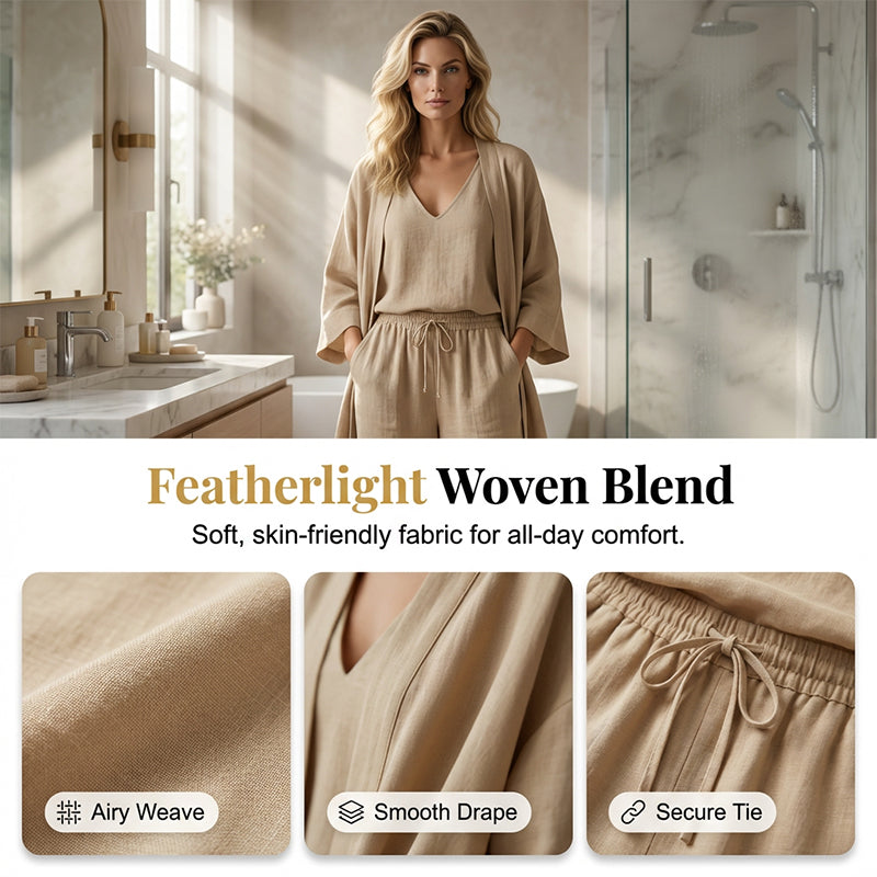 Gluschwein - 💥 50% RABATT 🌿 „Pure Serenity“ 3-Teiler Lounge-Set ☁️ ultra bequem, leicht & elegant entspannte Silhouette ✨