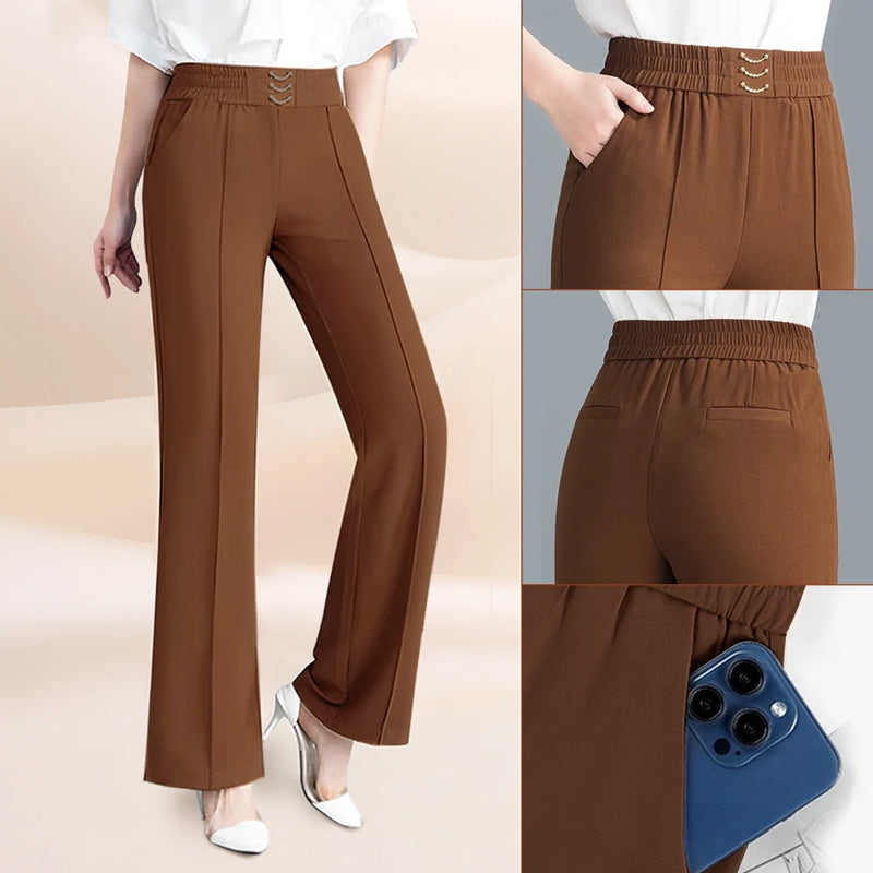 ⏳Limitiertes 50 % Rabatt⏰Damenhose mit hoher Taille und weitem Bein👖
