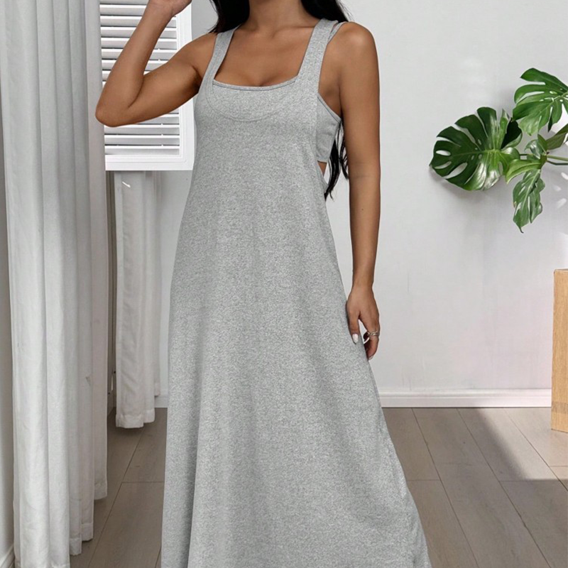 Gluschwein - Zweiteiliges Tank-Maxikleid mit seitlichen Cut-outs
