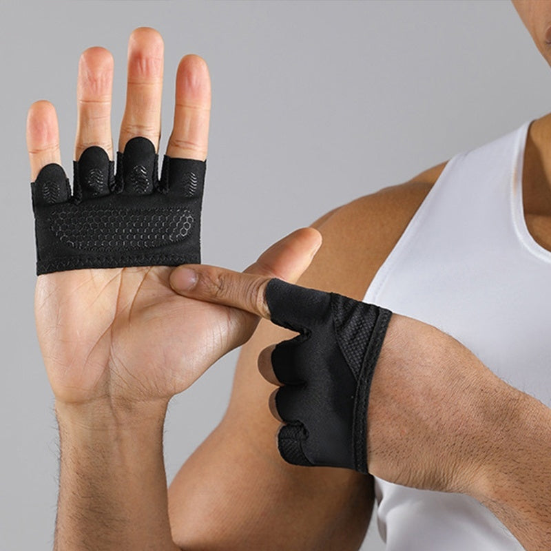 Gluschwein - Rutschfeste, atmungsaktive Halbfinger-Trainingshandschuhe – ideal für Fitness, Gewichtheben & Crossfit – bequem & griffsicher🏋️‍♂️💪