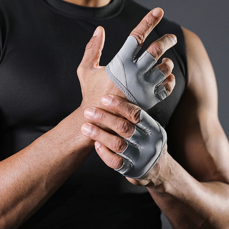 Gluschwein - Rutschfeste, atmungsaktive Halbfinger-Trainingshandschuhe – ideal für Fitness, Gewichtheben & Crossfit – bequem & griffsicher🏋️‍♂️💪