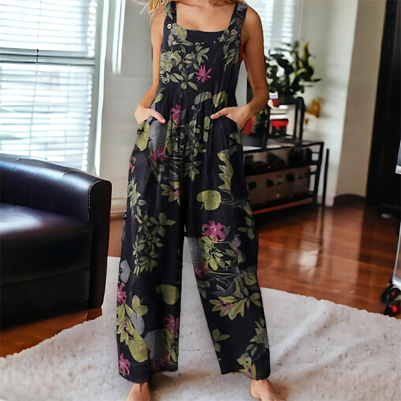 Gluschwein - 🌼 Flowy, Fun & Totally You! Women’s Printed Wide-Leg Overalls