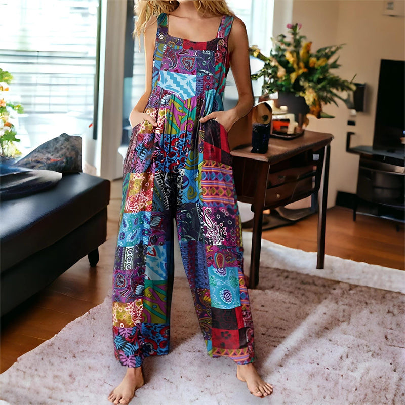 Gluschwein - 🌼 Flowy, Fun & Totally You! Women’s Printed Wide-Leg Overalls