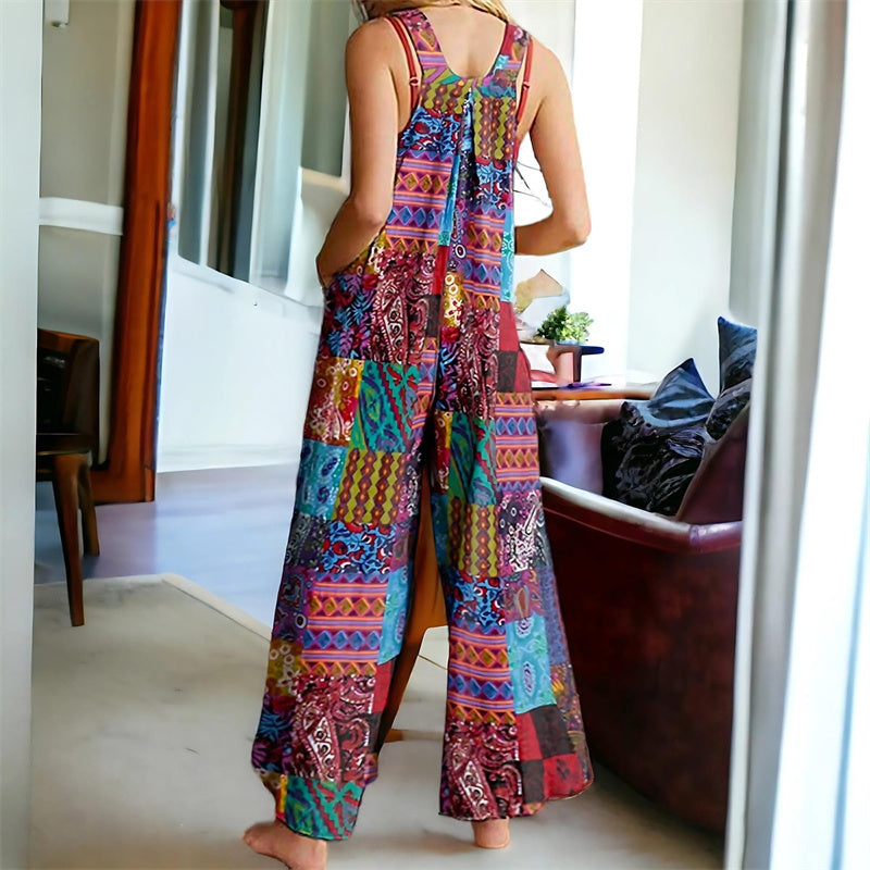Gluschwein - 🌼 Flowy, Fun & Totally You! Women’s Printed Wide-Leg Overalls