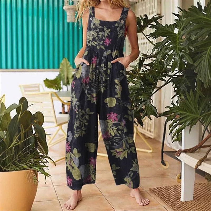 Gluschwein - 🌼 Flowy, Fun & Totally You! Women’s Printed Wide-Leg Overalls