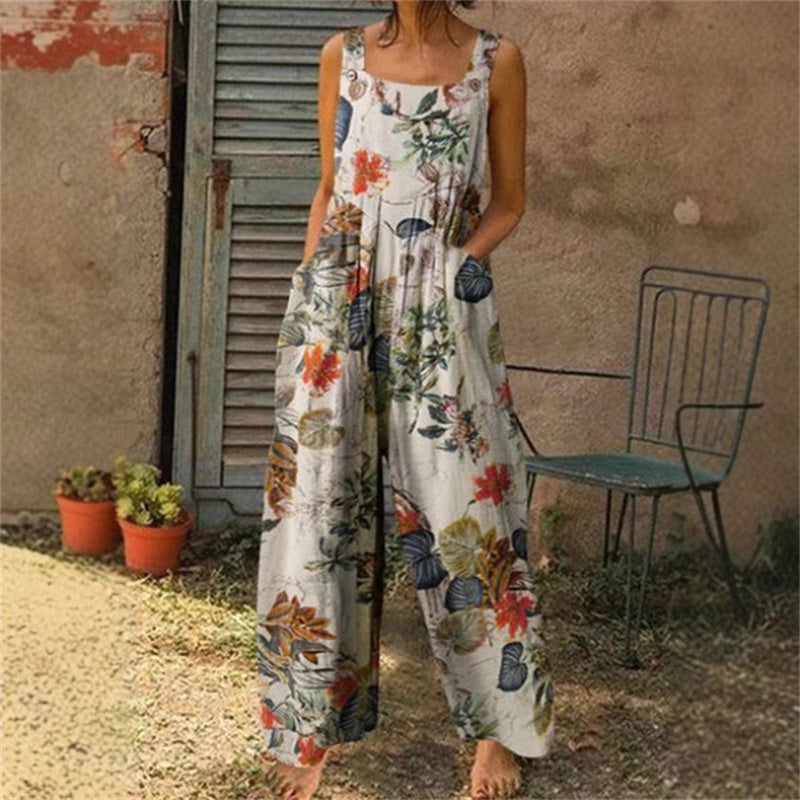 Gluschwein - 🌼 Flowy, Fun & Totally You! Women’s Printed Wide-Leg Overalls