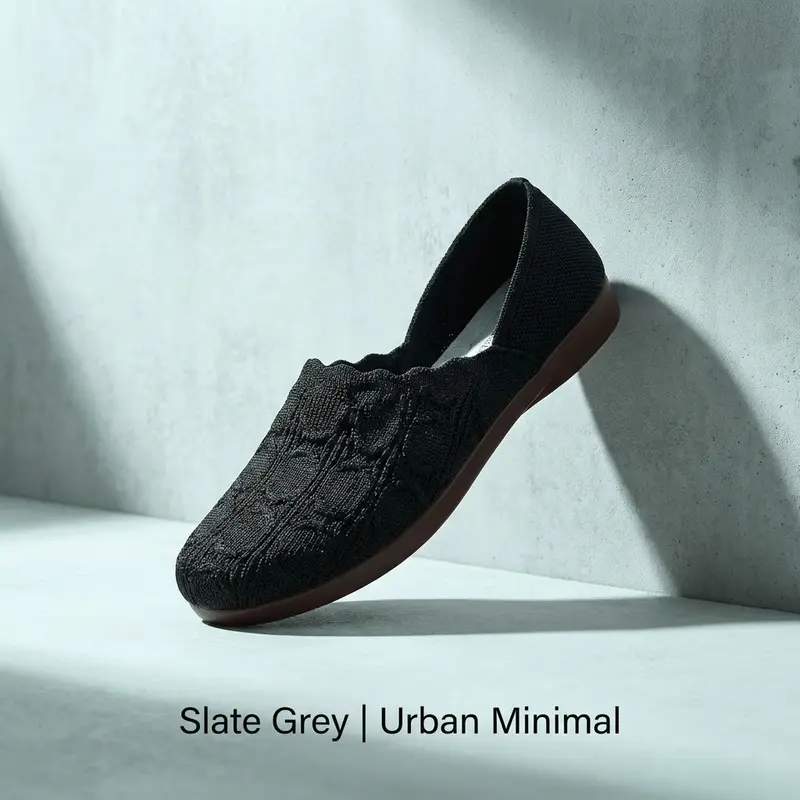 👟 50% RABATT! ✨ Atmungsaktive Strick-Freizeitschuhe für Damen – Kühler Tragekomfort, Flexible PVC-Sohle & Ideal Für Lange Spaziergänge 🚶‍♀️