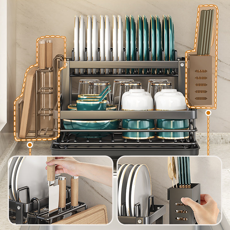 🔥50% Rabatt jetzt！🧺Zweistöckiges Geschirrständer-Set für die Küche