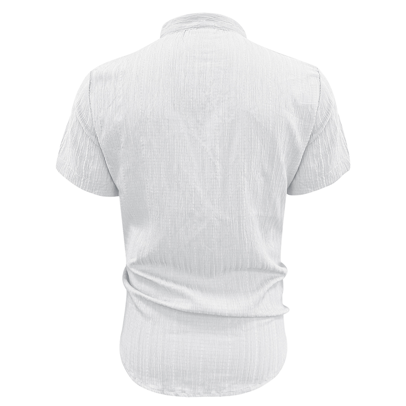 👔 50% RABATT! 🌞 Herren Sommer Stehkragen Kurzarmhemd – Atmungsaktives Material, Moderner Schnitt & Ideal Für Freizeit & Arbeit 💼