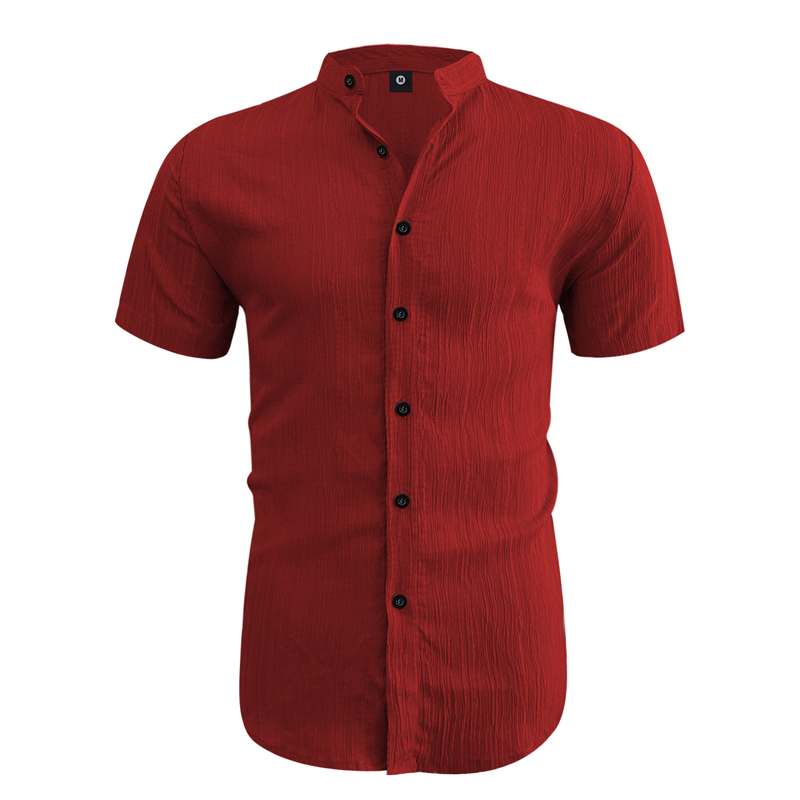 👔 50% RABATT! 🌞 Herren Sommer Stehkragen Kurzarmhemd – Atmungsaktives Material, Moderner Schnitt & Ideal Für Freizeit & Arbeit 💼