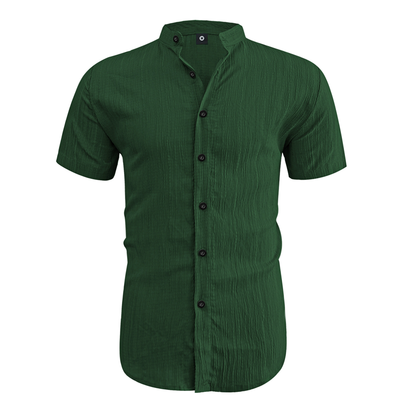 👔 50% RABATT! 🌞 Herren Sommer Stehkragen Kurzarmhemd – Atmungsaktives Material, Moderner Schnitt & Ideal Für Freizeit & Arbeit 💼