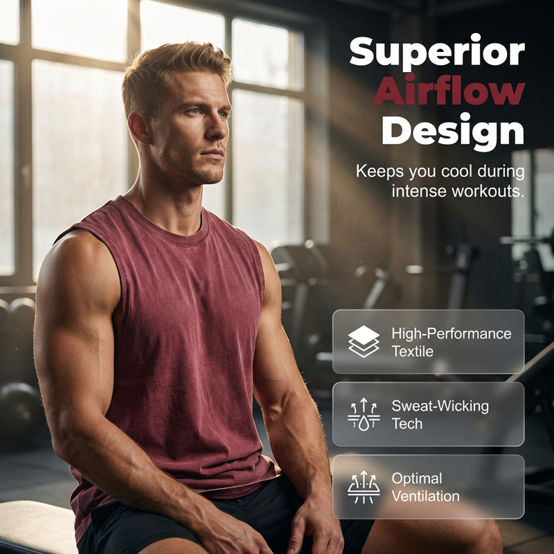 👕 50% RABATT! 🔥 Herren Vintage-gewaschenes Ärmelloses Tank Top – Atmungsaktiv, Leicht & Perfekt Für Einen Lässigen Sommerlook Oder Das Fitnessstudio 💪