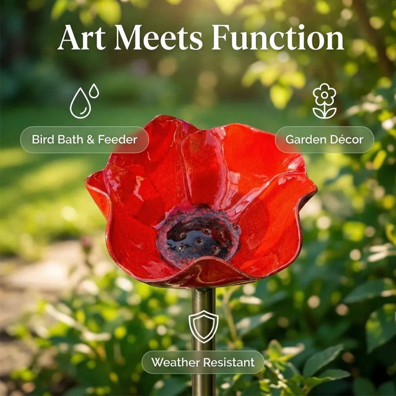 🚗Delivered within five working days🔥🔥HOT SALE 50% OFF🎁  Handmade Metal Flower Garden Stake