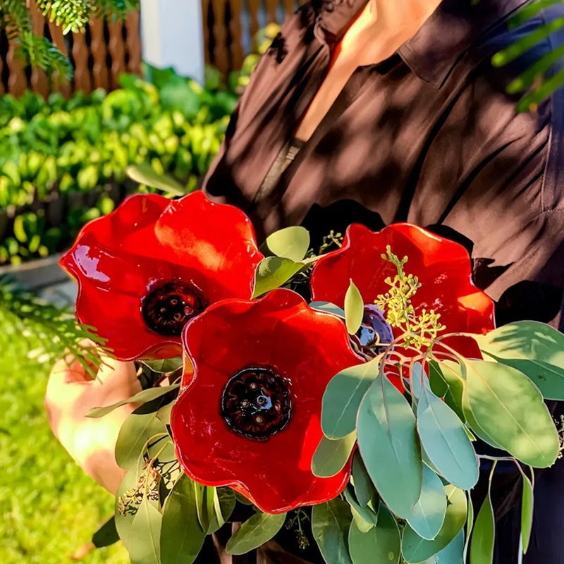 🚗Delivered within five working days🔥🔥HOT SALE 50% OFF🎁  Handmade Metal Flower Garden Stake
