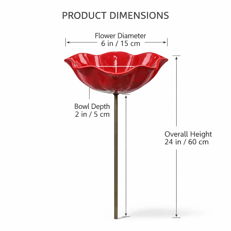 🚗Delivered within five working days🔥🔥HOT SALE 50% OFF🎁  Handmade Metal Flower Garden Stake