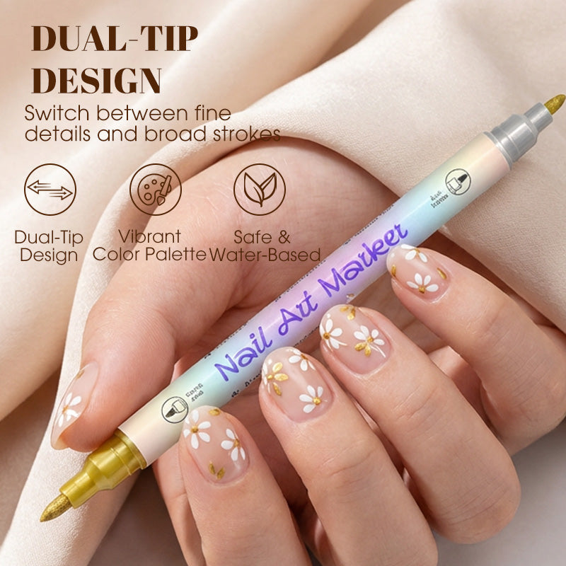 💅Nagelkunst-Stift-Set mit zwei Spitzen