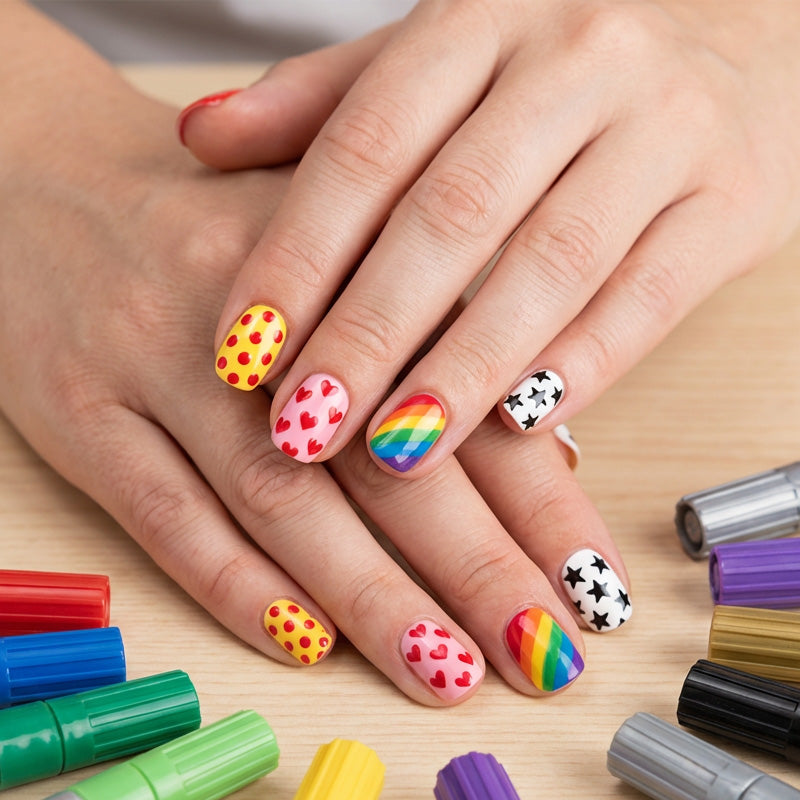 💅Nagelkunst-Stift-Set mit zwei Spitzen