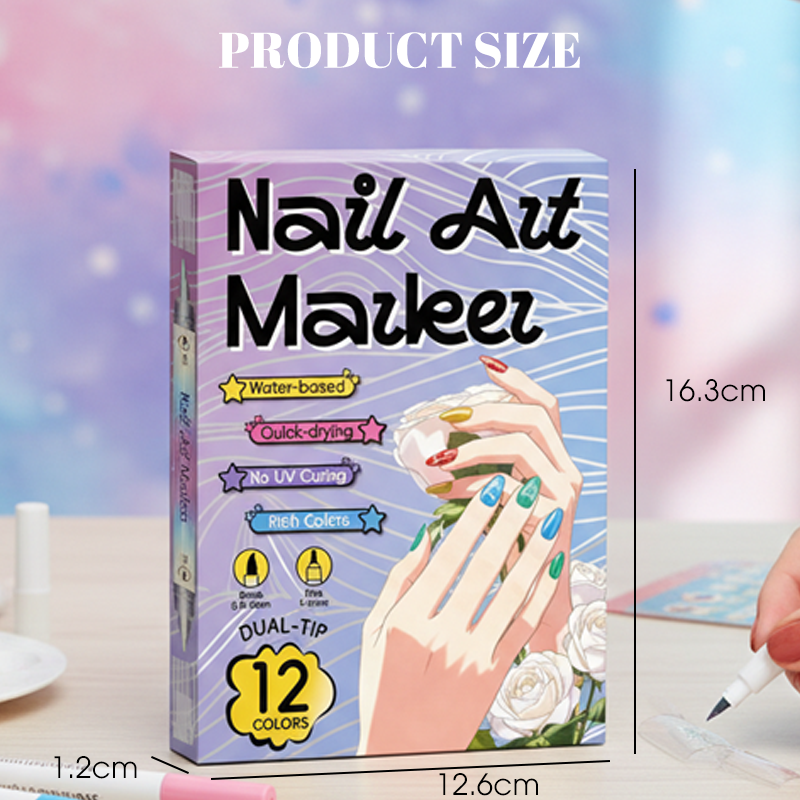 💅Nagelkunst-Stift-Set mit zwei Spitzen