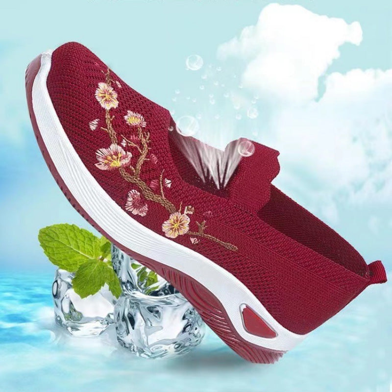 Gluschwein - 🥿 58% RABATT! 🔥 Freizeitliche Loafers mit Blumenstickerei aus Strickstoff – Bequem, elastisch & perfekt für Alltag, Büro oder Spaziergänge im Sommer 🌸
