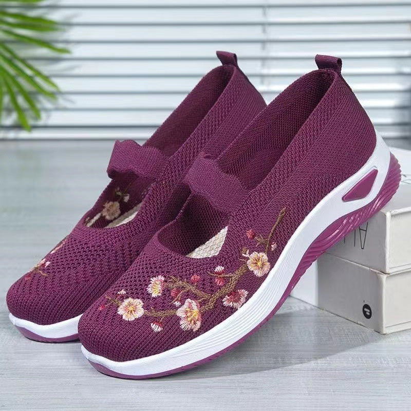 Gluschwein - 🥿 58% RABATT! 🔥 Freizeitliche Loafers mit Blumenstickerei aus Strickstoff – Bequem, elastisch & perfekt für Alltag, Büro oder Spaziergänge im Sommer 🌸