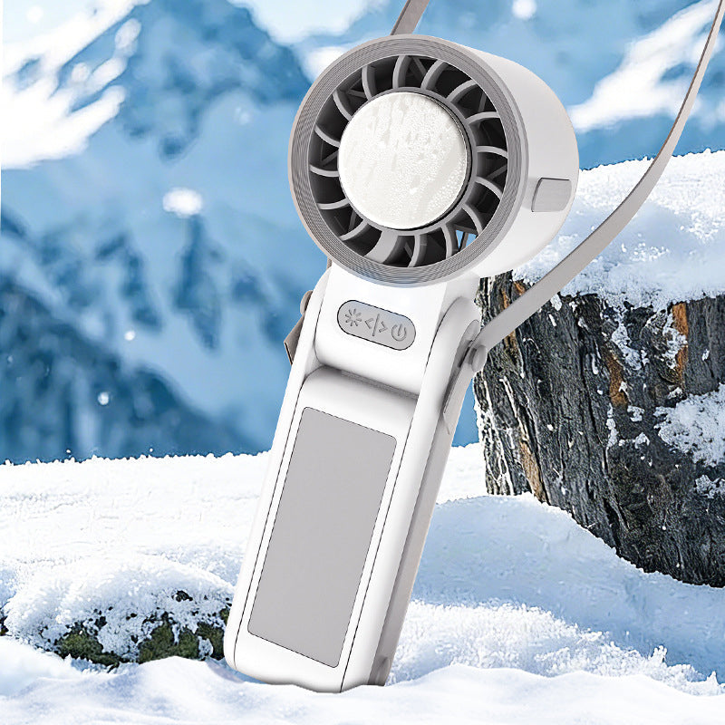 ❄️Faltbarer Handventilator mit Kühlplatte🌬️ Bleib jederzeit und überall kühl🌞