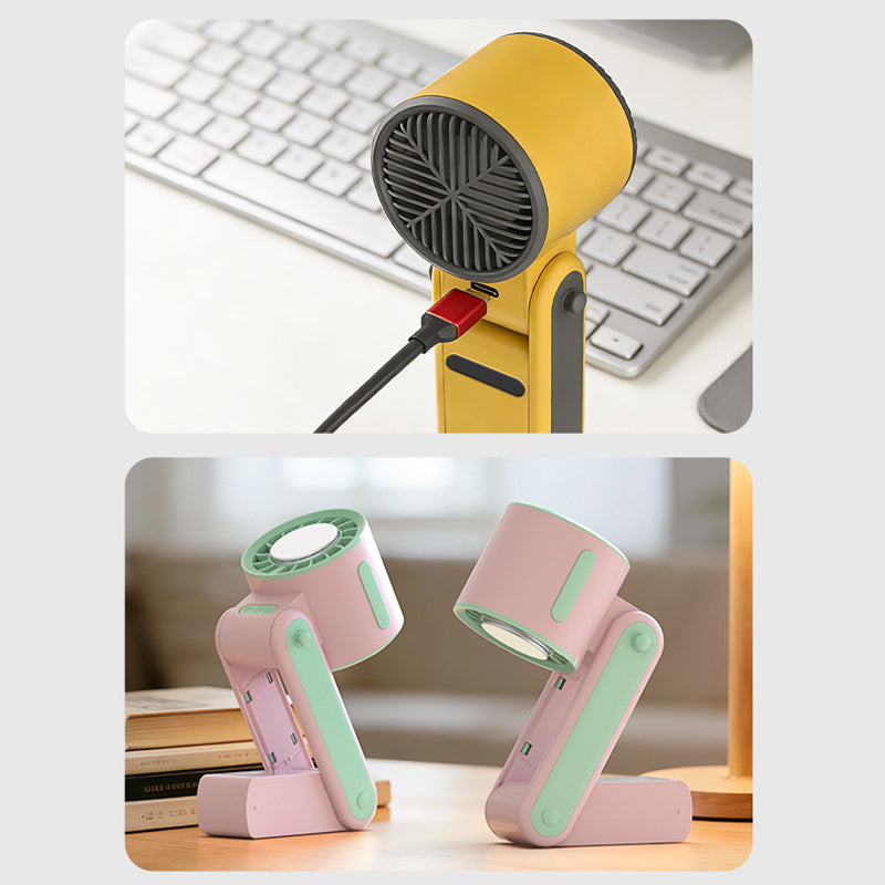 ❄️Faltbarer Handventilator mit Kühlplatte🌬️ Bleib jederzeit und überall kühl🌞