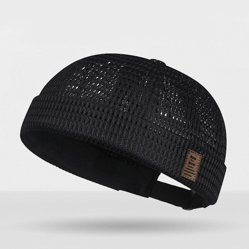 🔥 50% RABATT! 👒 Retro Brimless Cap – Atmungsaktives Mesh, Verstellbar, Ultra-Leicht 🌞
